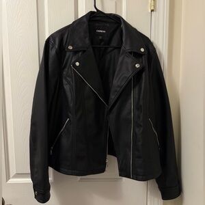 Express Black Leather Jacket